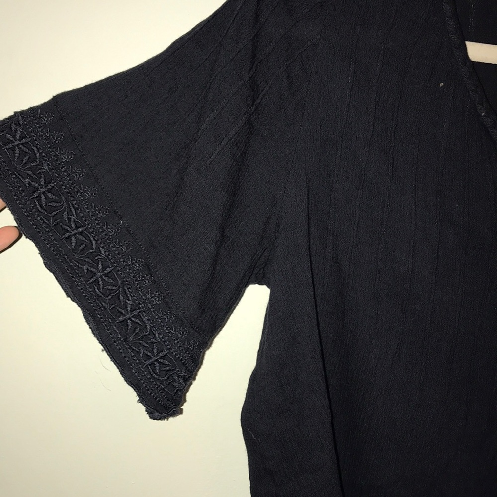 Navy blue half sleeve float shirt